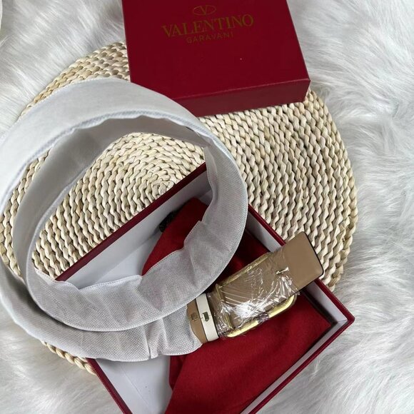 REVERSIBLE VLOGO SIGNATURE BELT IN GLOSSY CALFSKIN 20 MM - Picture 2 of 5